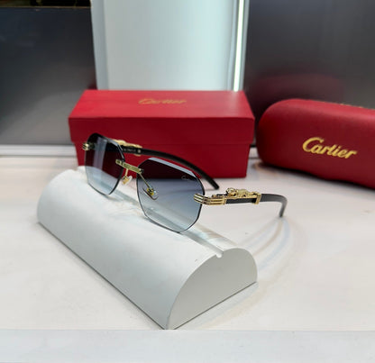 Cartier Sky Blue Jaguar Karan Aujla Edition Luxury Sunglass With Original Packing Urban Classics Store