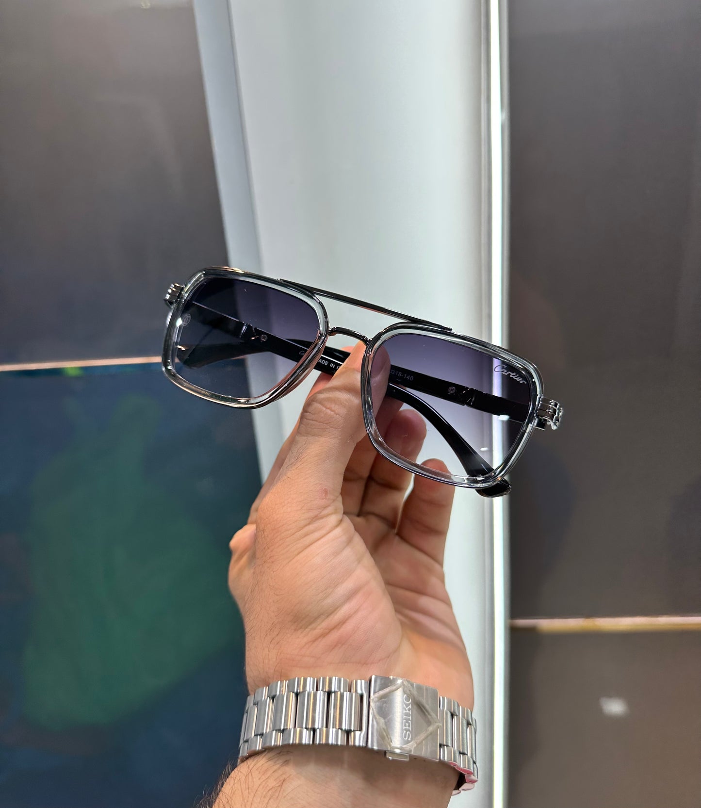 CARTIER PURPLE SUNGLASSES WITH OG BOX Urban Classics Store