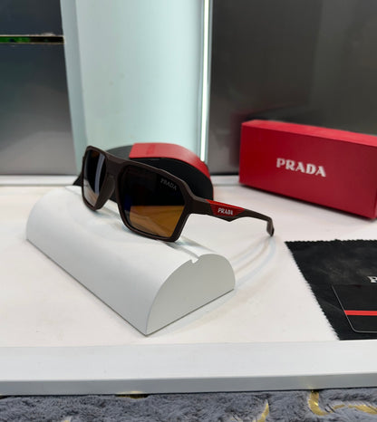 PRADA BROWN LUXURY FRAME *Matte Finish* SUNGLASS WITH OG BOX Urban Classics Store