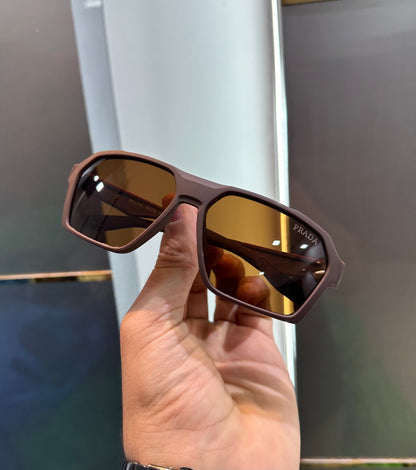PRADA BROWN LUXURY FRAME *Matte Finish* SUNGLASS WITH OG BOX Urban Classics Store