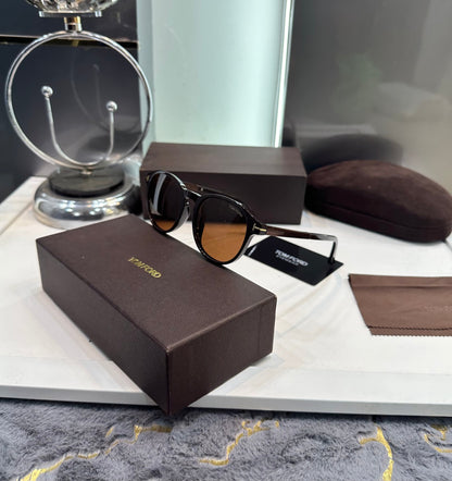 TOM FORD PREMIUM SUNGLASSES LIMITED EDITION BROWN BLACK WITH OG KIT Urban Classics Store