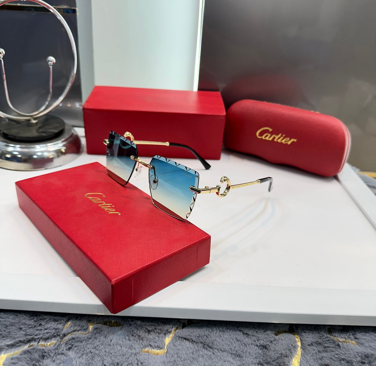 CARTIER WOODEN-GOLD HONEY SINGH EDITION PREMIUM GLASSES WITH OG BOX Urban Classics Store