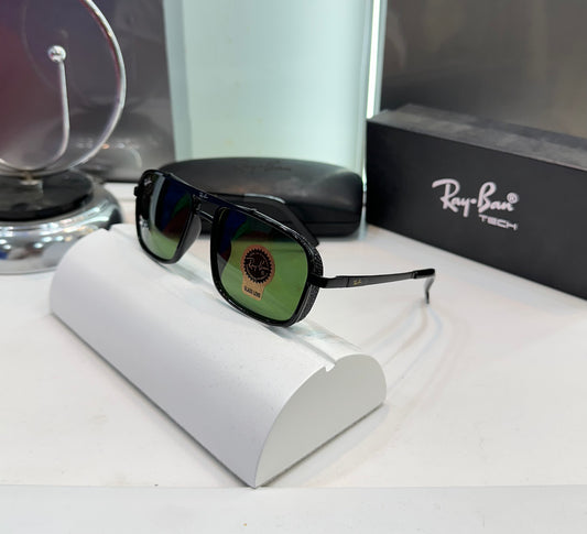 RAY BAN BLACK FRAME WITH GREEN LENS PREMIUM SUNGLASS WITH OG  BOX Urban Classics Store
