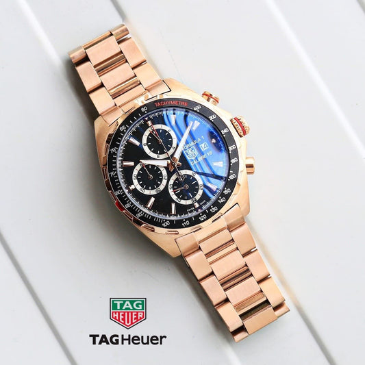 TAG HEUER CARRERA 16 FORMULA ROSE GOLD WITH OG KIT Urban Classics Store