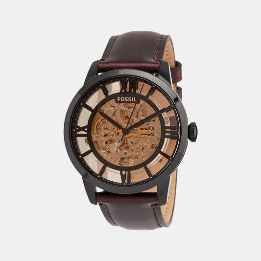 FOSSIL ANALOG BROWN DIAL LEATHER BAND WATCH WITH OG BOX Urban Classics Store