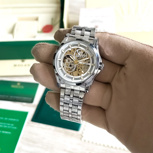 ROLEX CLASSIC STYLE  FULLY AUTOMATIC GREY COLOUR WITH OG BOX Urban Classics Store