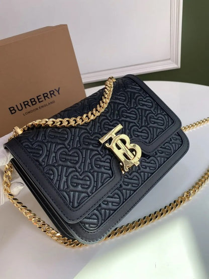 BURBERRY MONOGRAM PRINT QUILTED SHOULDER BAG WITH OG BOX Urban Classics Store