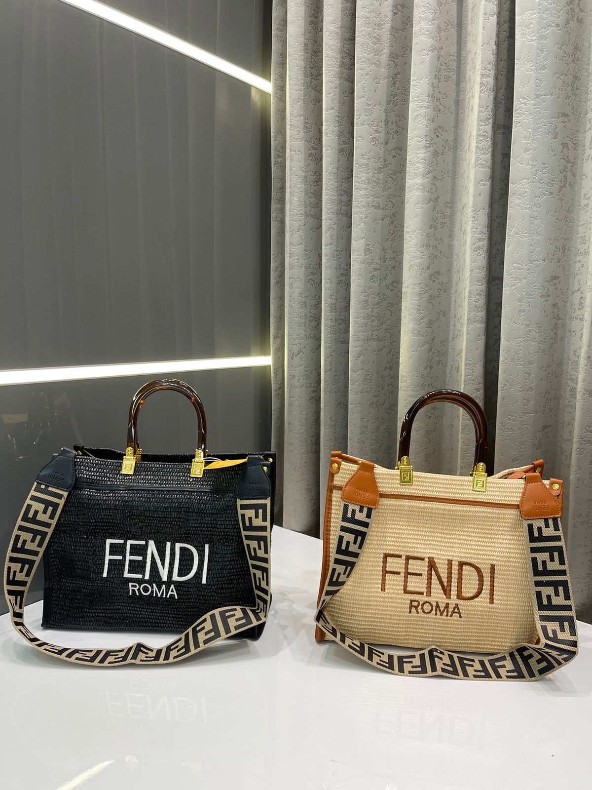 FENDI ROMA SUNSHINE LEATHER PREMIUM TOTE BAG WITH DUST BAG Urban Classics Store