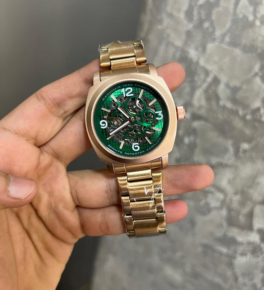 RADIOMIR PANERAI PREMIUM WATCH GREEN GOLD WITH OG BOX Urban Classics Store