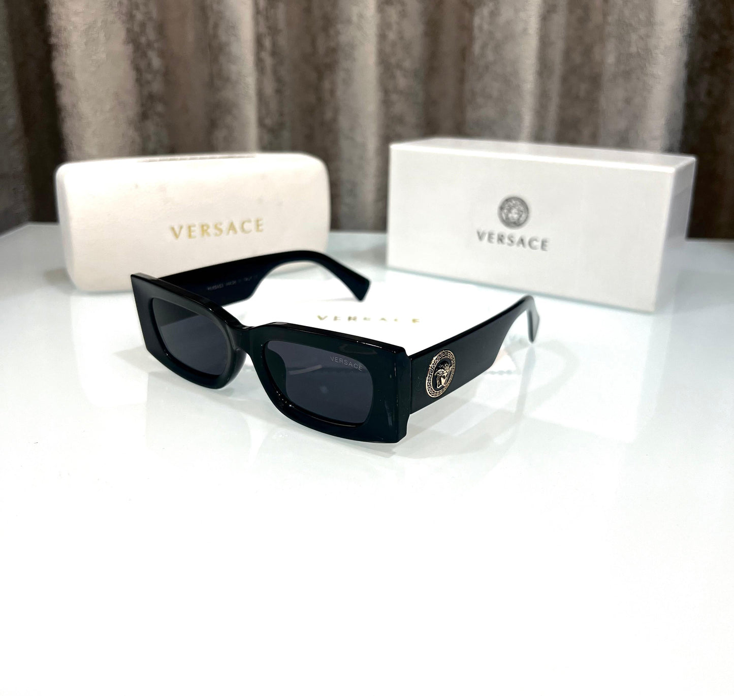 VERSACE DESIGNER BLACK SHADE WITH OG BOX Urban Classics Store