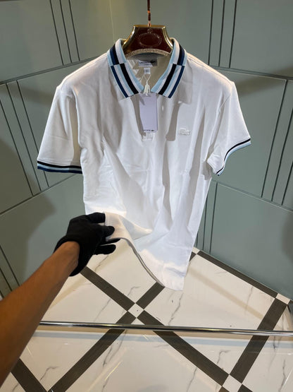 LACOSTE POLO T SHIRT WHITE COLOUR Urban Classics Store