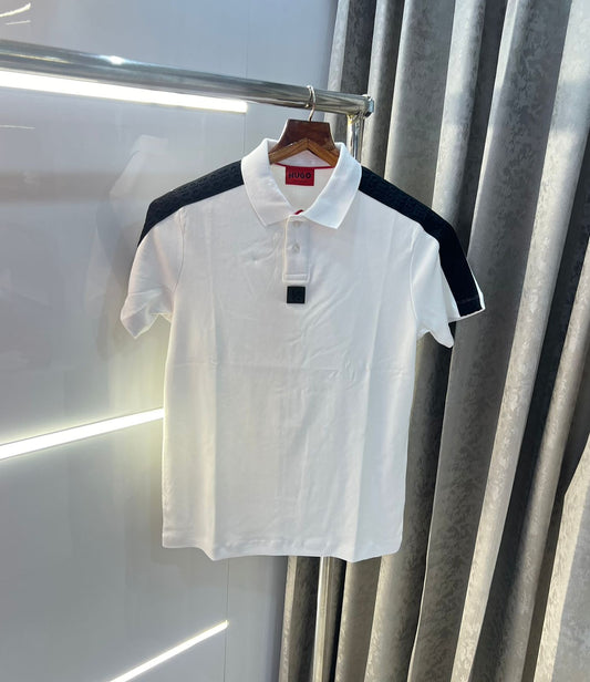 HUGO BOSS PREMIUM POLO T SHIRT WHITE COLOUR Urban Classics Store