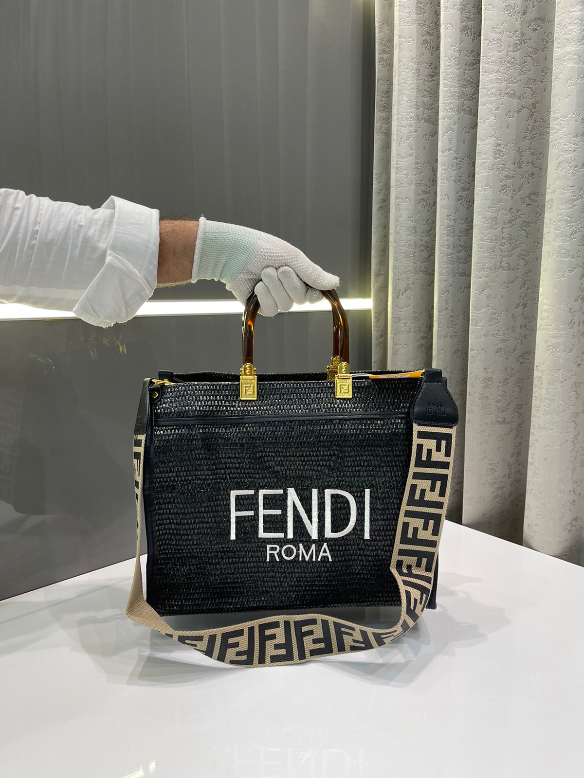 FENDI ROMA SUNSHINE LEATHER PREMIUM TOTE BAG WITH DUST BAG Urban Classics Store