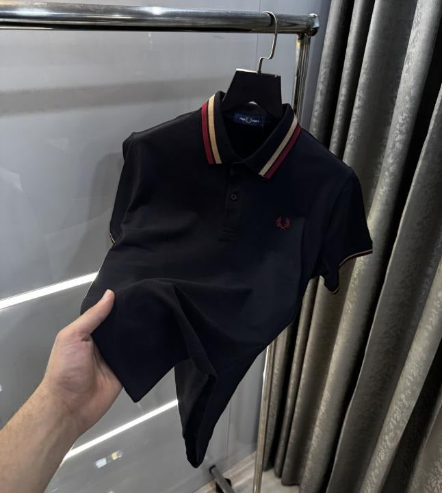 FREDPERRY EMBROIDERY LOGO PREMIUM IMPORTED POLO T-SHIRT - 3 colors available Urban Classics Store