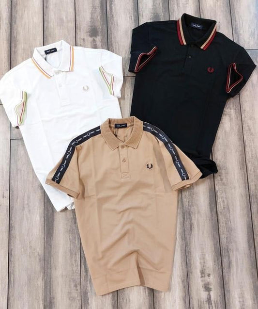 FREDPERRY EMBROIDERY LOGO PREMIUM IMPORTED POLO T-SHIRT - 3 colors available Urban Classics Store