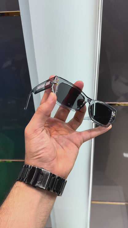 CHRISTIAN DIOR * TRANSPARENT GREY * LUXURY SUNGLASS WITH OG KIT