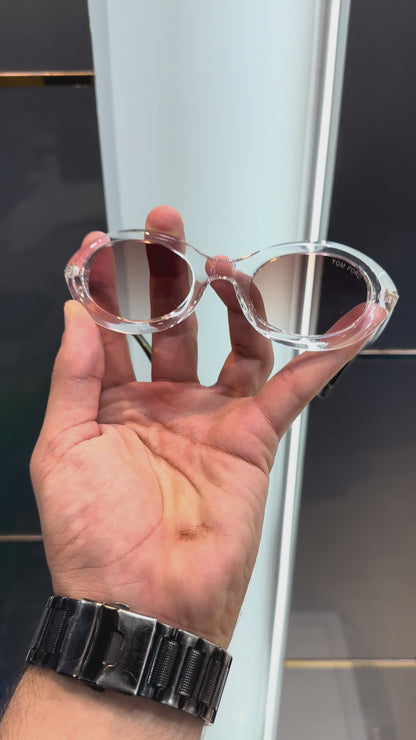TOM FORD WHITE SUNGLASSES WITH OG BOX KIT