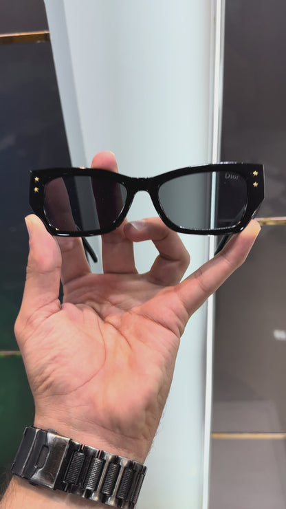 CHRISTIAN DIOR *GOGO BLACK* LUXURY SUNGLASS WITH OG KIT