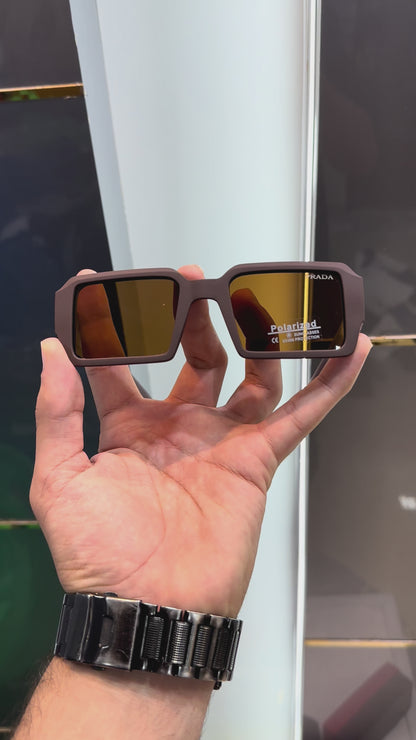 PRADA MILANO * RANVEER SINGH EDITION* WHITE BROWN SUNGLASSES WITH OG BOX