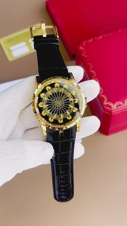 ROGGER DUBUIES GOLD BLACK WITH OG BOX