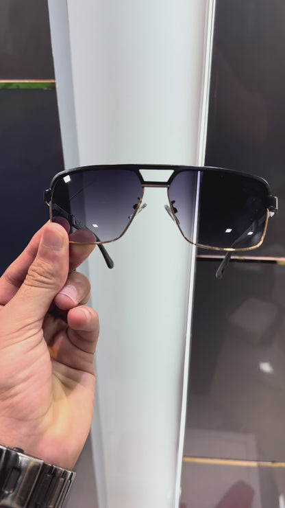 CARTIER STYLISH PURPLE SHADE SUNGLASS WITH OG BOX