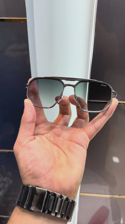 CARTIER METALLICA STYLISH SUNGLASSES WITH OG BOX