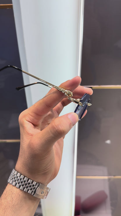 CARTIER GOLD BLUE PREMIUM SUNGLASSES WITH OG BOX