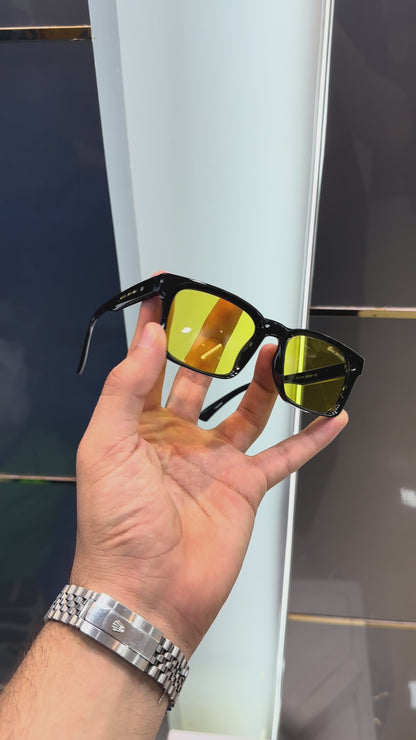 MARC JACOB YELLOW BLACK EDITION SUNGLASSES WITH OG BOX