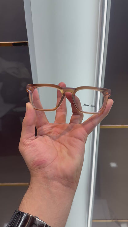 Miu Miu Brown Wooden Look Limited Edition Luxury Sunglass With Original Packing