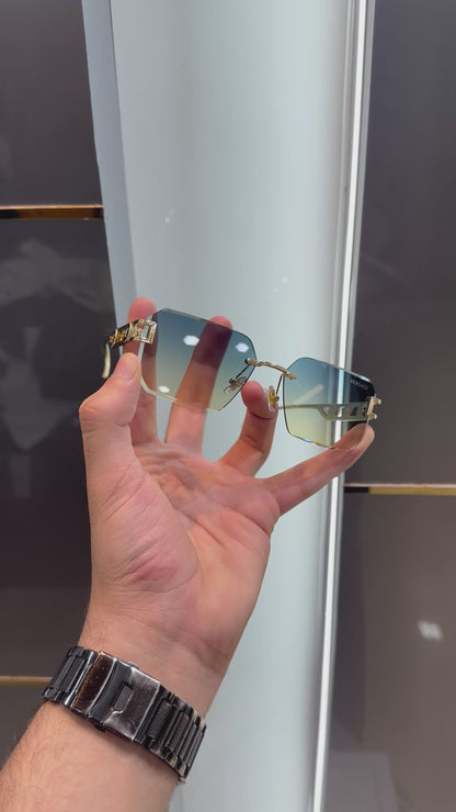 Versace Dual Metal Limited Edition Luxury Sunglass With Original Packing