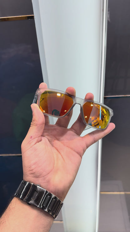 OAKLEY LEGEND SILVER FRAME *RAINBOW* SUNGLASSES WITH OG BOX
