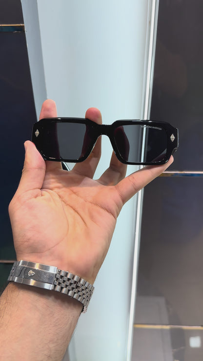 CHROME HEARTS BLACK LUXURY SUNGLASS WITH OG KIT BOX